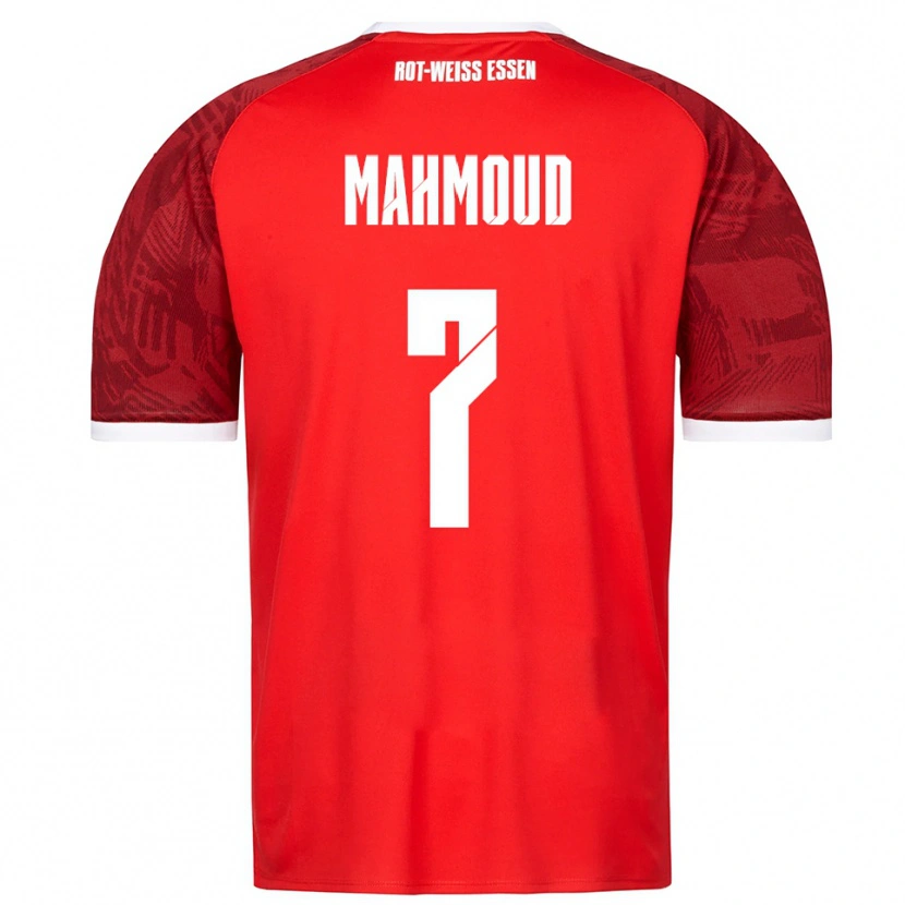 Danxen Men Bakir Mahmoud #7 Red Burgundy White Away Jersey 2025/26 T-Shirt