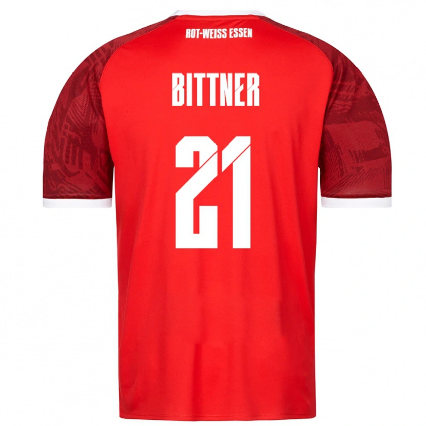 Danxen Men Lucas Bittner #21 Red Burgundy White Away Jersey 2025/26 T-Shirt