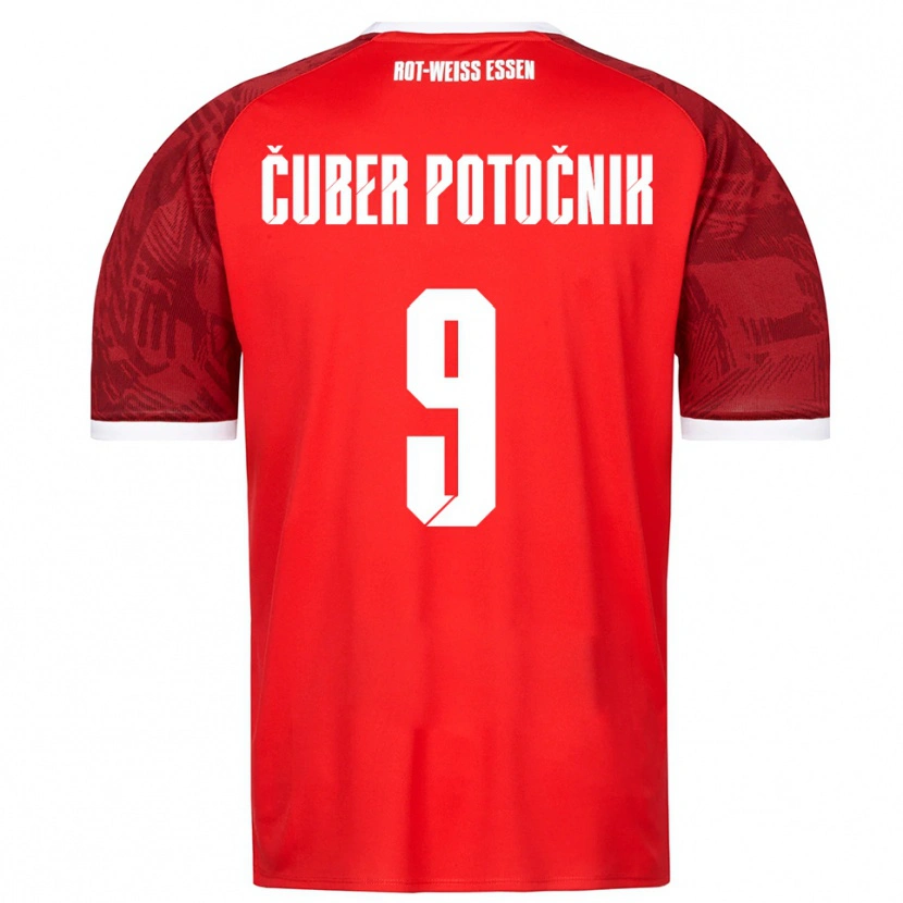 Danxen Men Jaka Cuber Potocnik #9 Red Burgundy White Away Jersey 2025/26 T-Shirt
