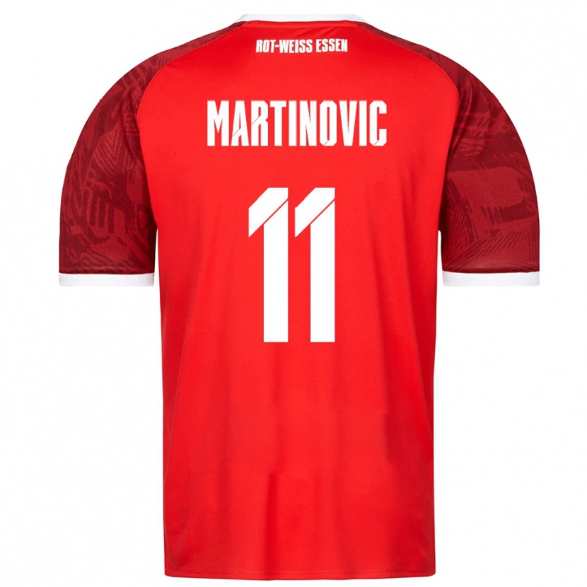 Danxen Men Dominik Martinovic #11 Red Burgundy White Away Jersey 2025/26 T-Shirt