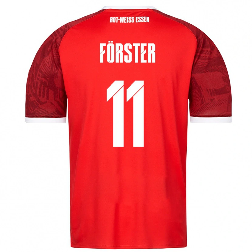 Danxen Men Luis Förster #11 Red Burgundy White Away Jersey 2025/26 T-Shirt