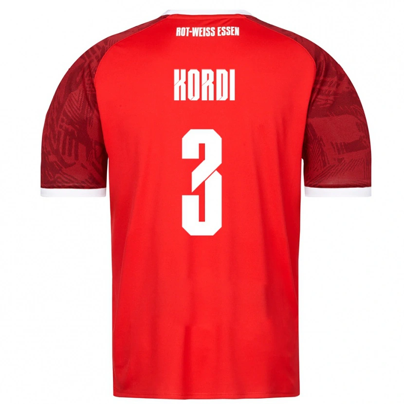 Danxen Men Artin Kordi #3 Red Burgundy White Away Jersey 2025/26 T-Shirt