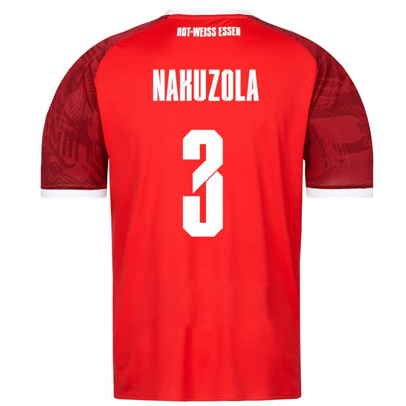Danxen Men Rael Nakuzola #3 Red Burgundy White Away Jersey 2025/26 T-Shirt