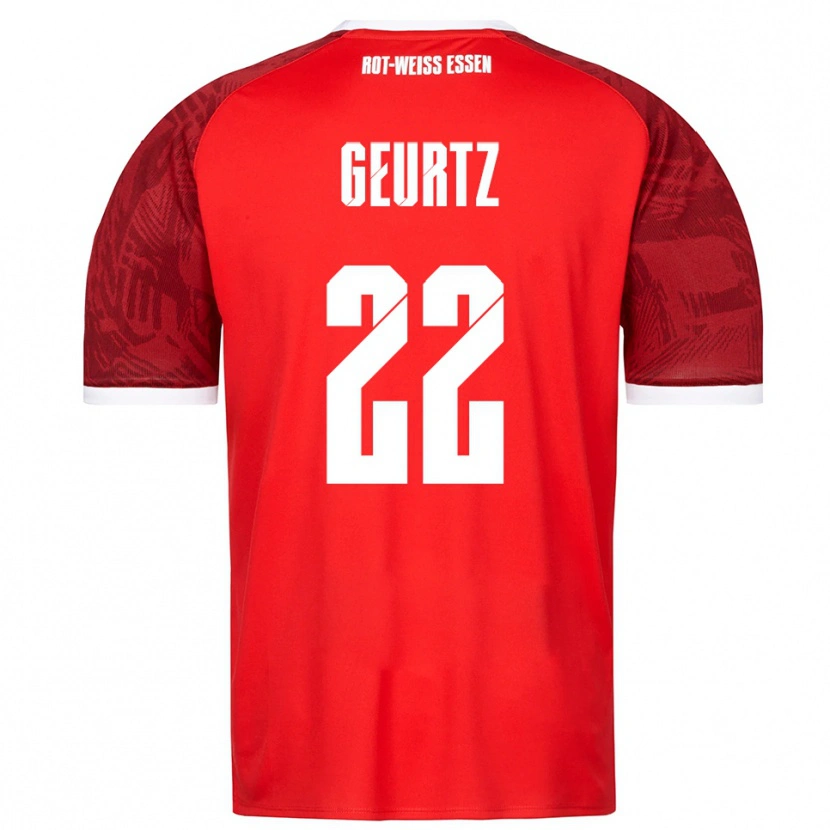 Danxen Men Jan-Luca Geurtz #22 Red Burgundy White Away Jersey 2025/26 T-Shirt