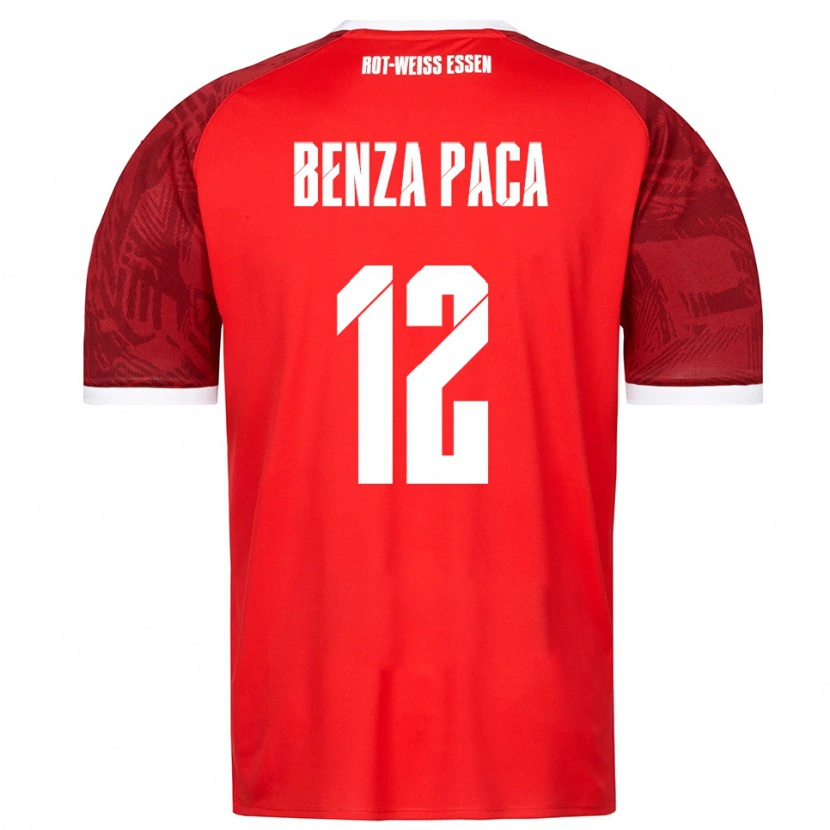 Danxen Men Lynes Benza Paca #12 Red Burgundy White Away Jersey 2025/26 T-Shirt