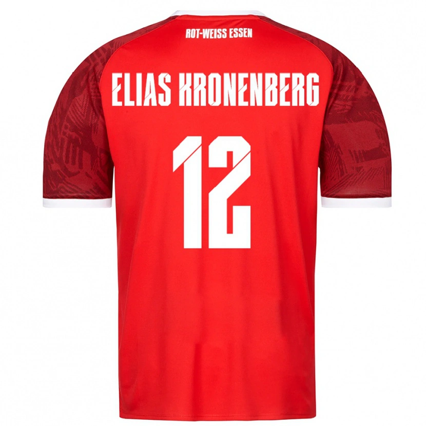 Danxen Men Sebastian Elias Kronenberg #12 Red Burgundy White Away Jersey 2025/26 T-Shirt