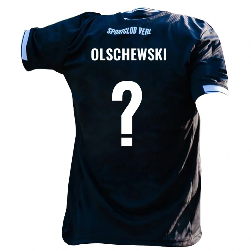 Danxen Men Jan Olschewski #0 Black White Away Jersey 2025/26 T-Shirt