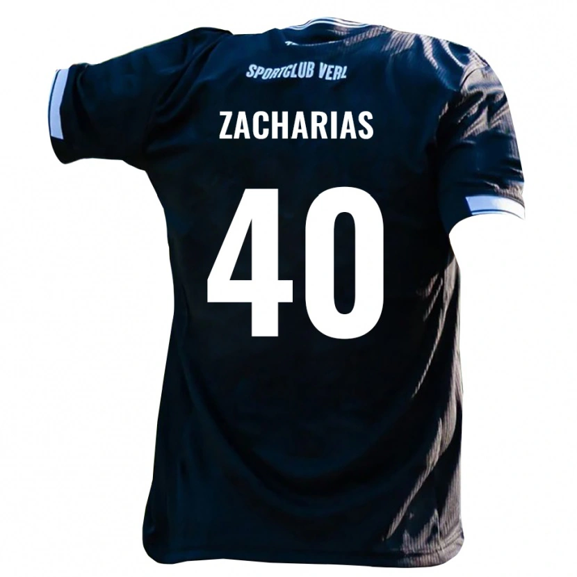 Danxen Men Marlon Zacharias #40 Black White Away Jersey 2025/26 T-Shirt