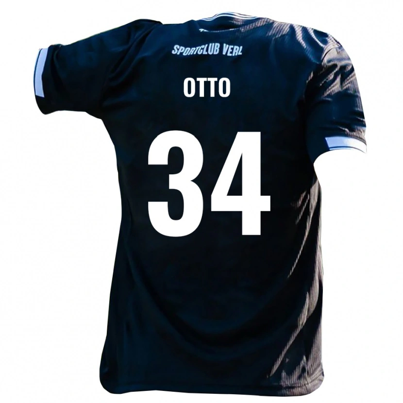 Danxen Men Fynn Otto #34 Black White Away Jersey 2025/26 T-Shirt