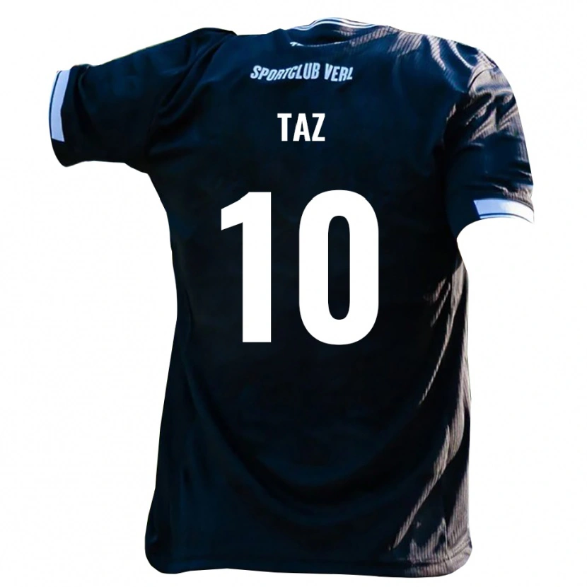 Danxen Men Berkan Taz #10 Black White Away Jersey 2025/26 T-Shirt