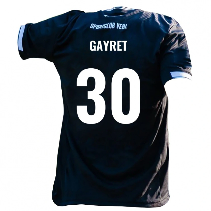Danxen Men Timur Gayret #30 Black White Away Jersey 2025/26 T-Shirt