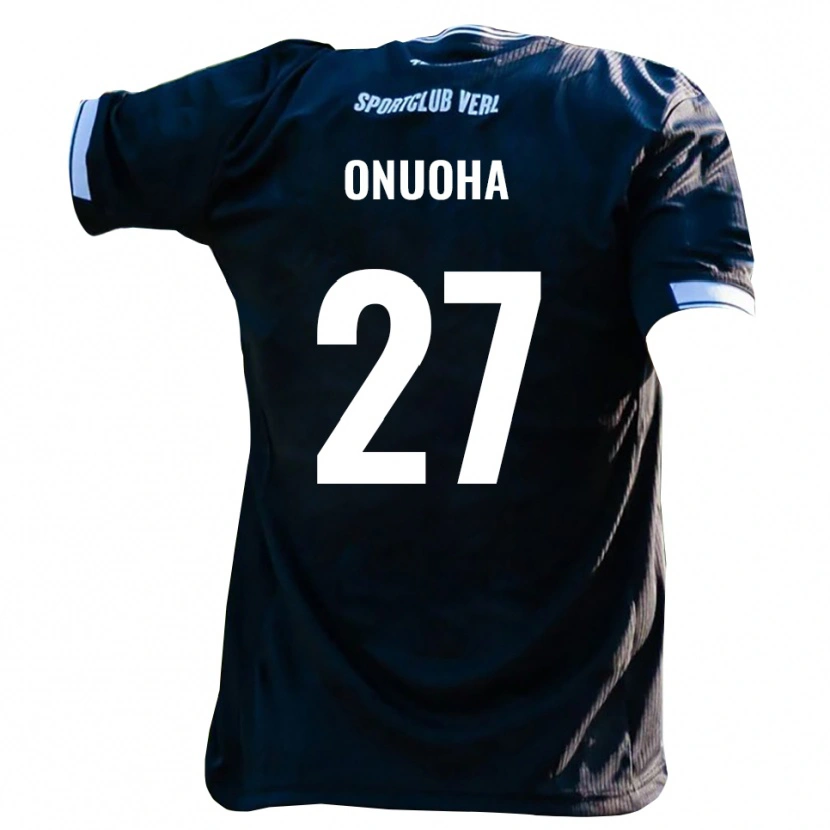 Danxen Men Chilohem Onuoha #27 Black White Away Jersey 2025/26 T-Shirt