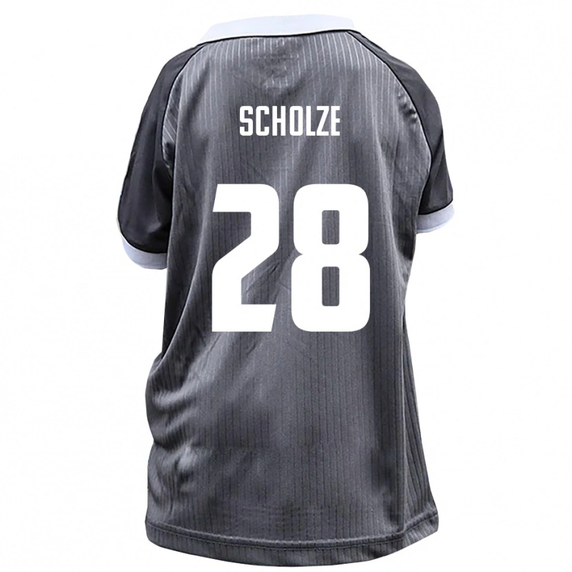 Danxen Men Max Scholze #28 Gray White Away Jersey 2025/26 T-Shirt