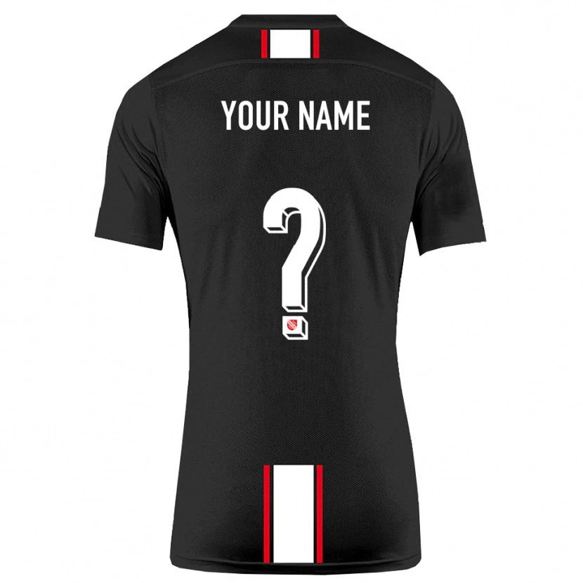 Danxen Men Your Name #0 Black White Away Jersey 2025/26 T-Shirt