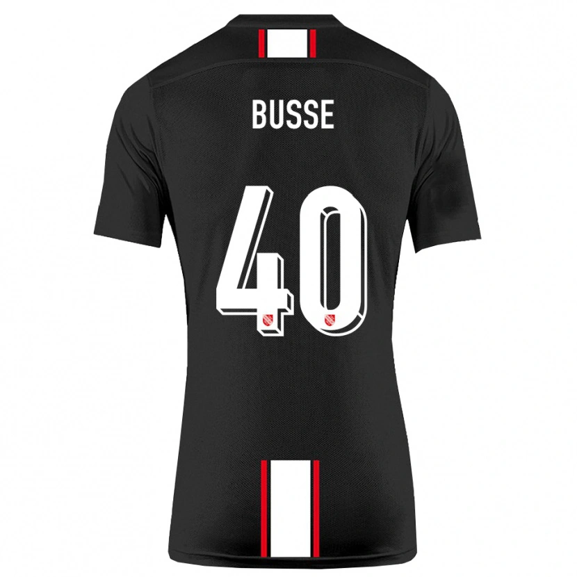 Danxen Men Jonah Busse #40 Black White Away Jersey 2025/26 T-Shirt