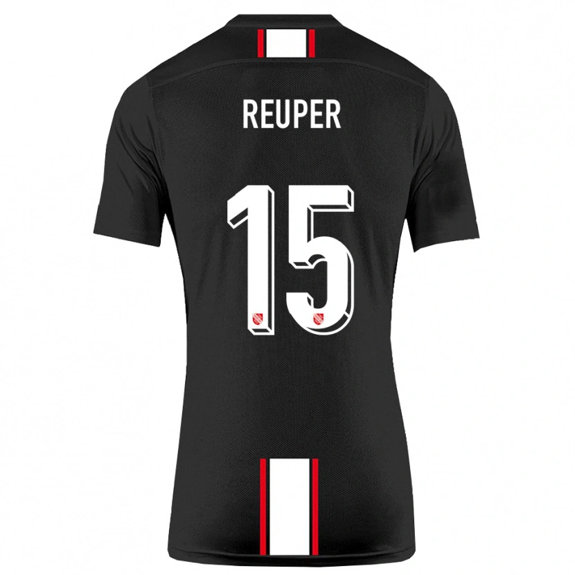 Danxen Men Tim Reuper #15 Black White Away Jersey 2025/26 T-Shirt