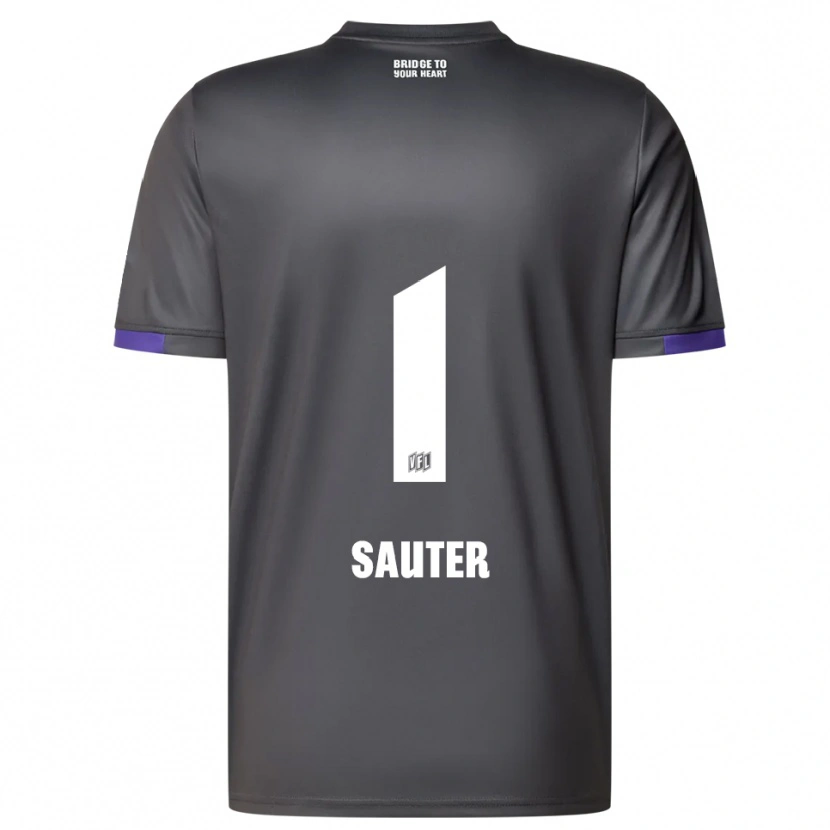 Danxen Men Niklas Sauter #1 Gray Purple Away Jersey 2025/26 T-Shirt