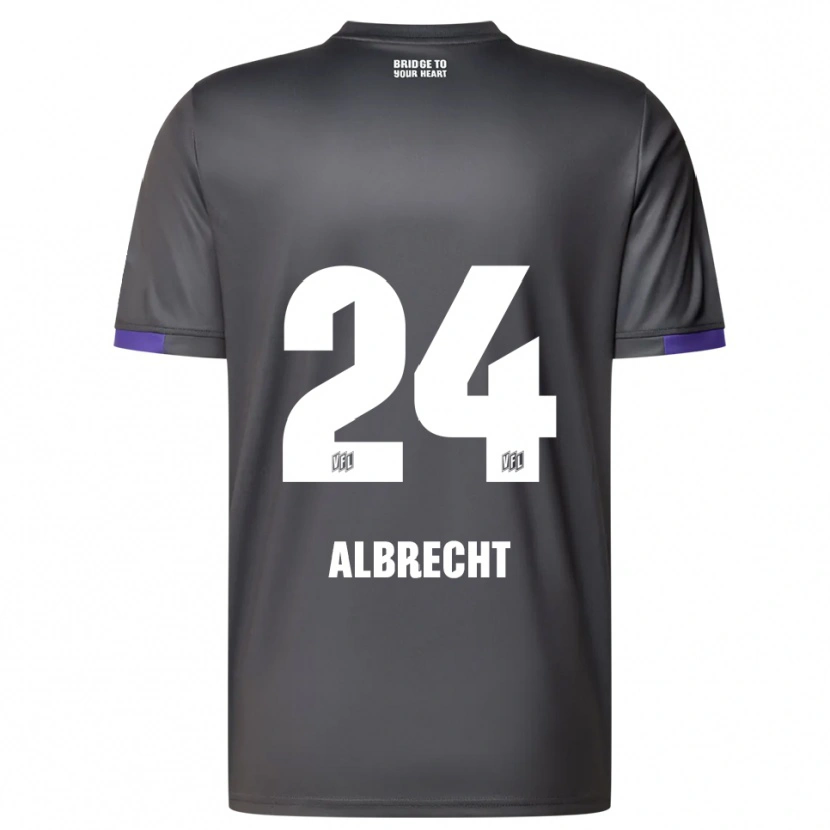 Danxen Men Fabian Albrecht #24 Gray Purple Away Jersey 2025/26 T-Shirt