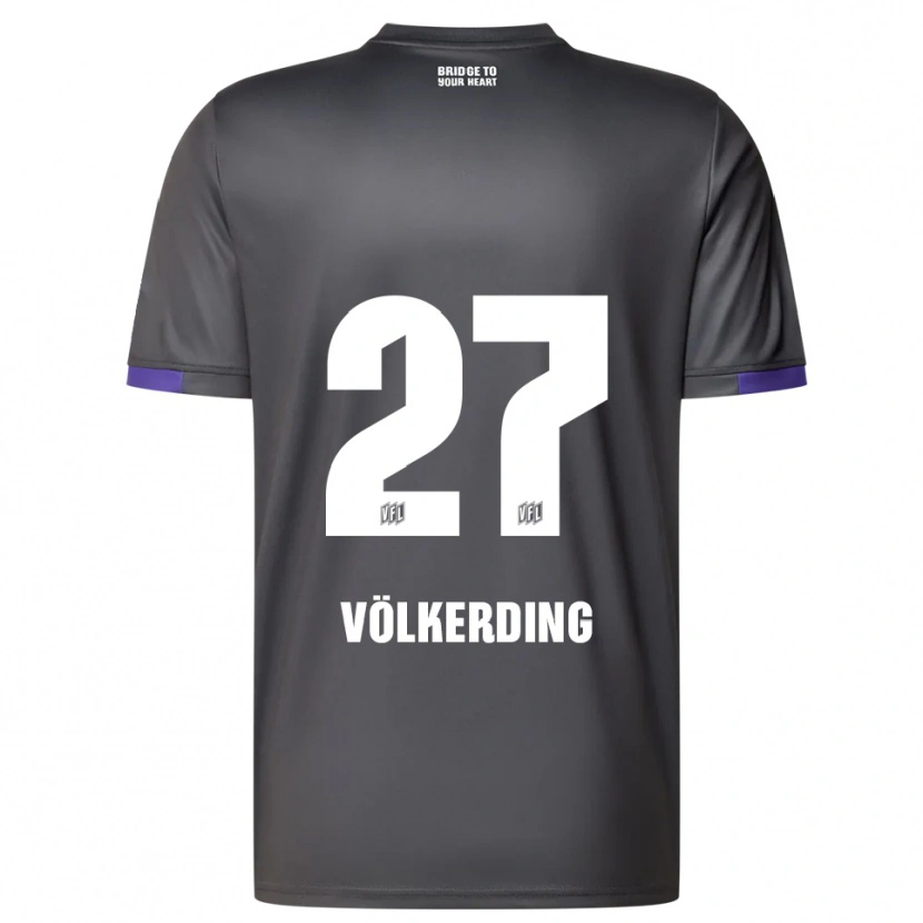 Danxen Men Jakob Völkerding #27 Gray Purple Away Jersey 2025/26 T-Shirt