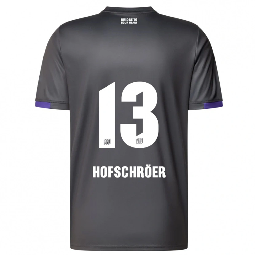 Danxen Men Joris Hofschröer #13 Gray Purple Away Jersey 2025/26 T-Shirt