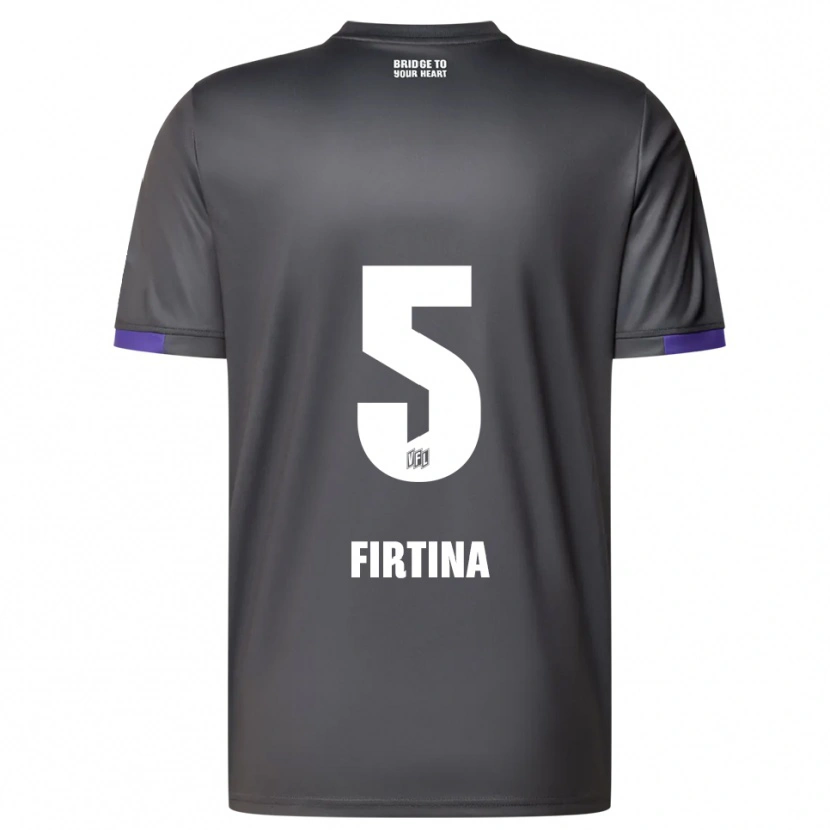 Danxen Men Taha Firtina #5 Gray Purple Away Jersey 2025/26 T-Shirt