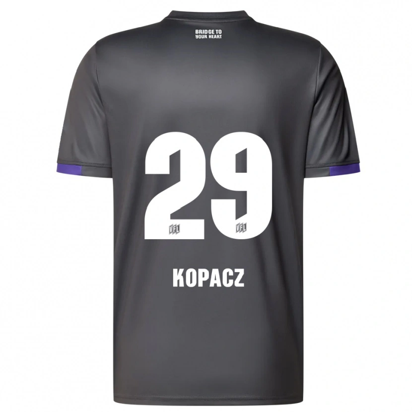 Danxen Men David Kopacz #29 Gray Purple Away Jersey 2025/26 T-Shirt