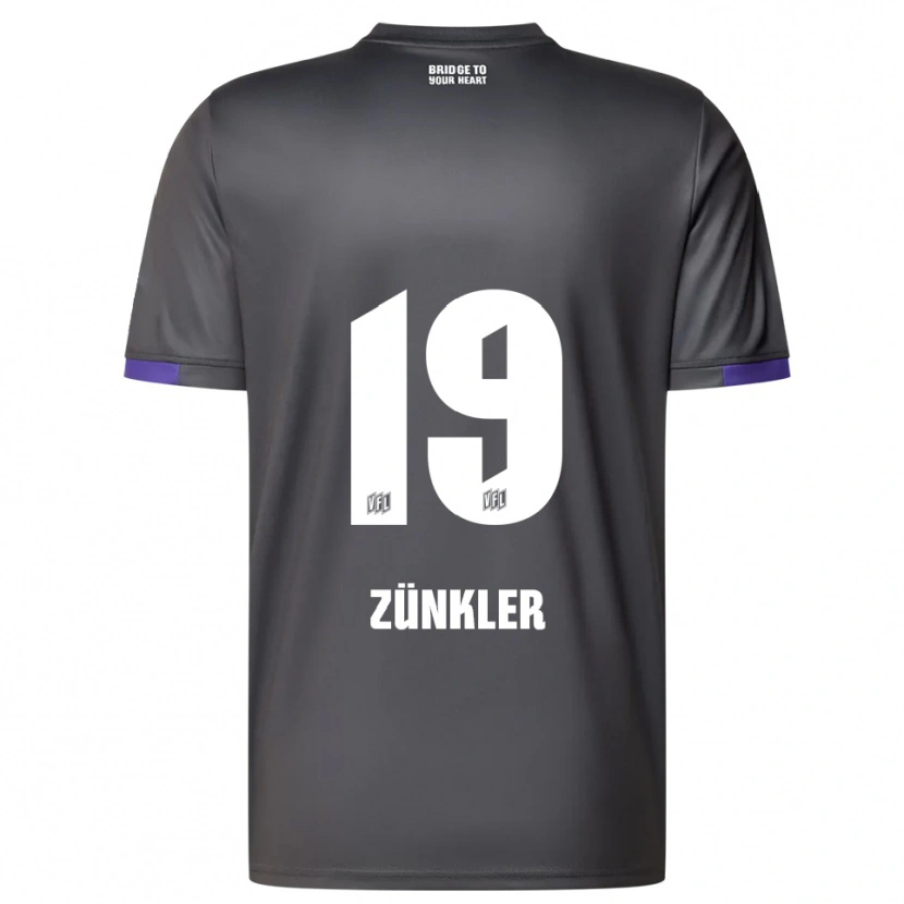 Danxen Men Bernd Zünkler #19 Gray Purple Away Jersey 2025/26 T-Shirt