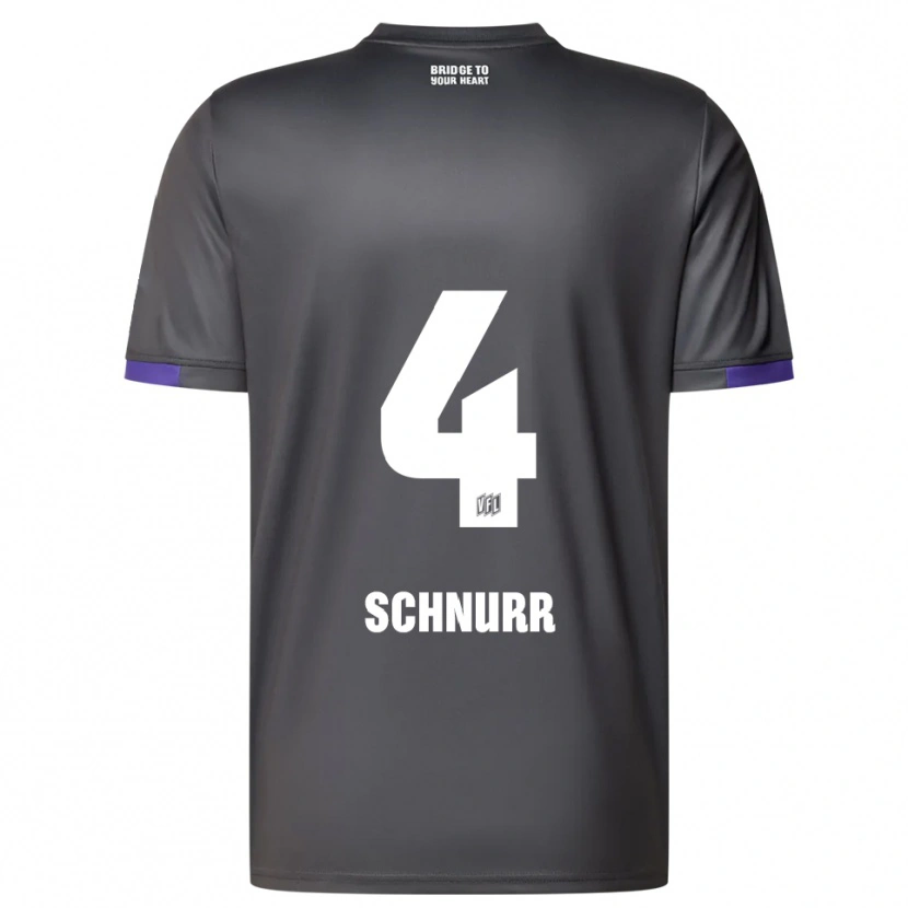 Danxen Men Maxim Schnurr #4 Gray Purple Away Jersey 2025/26 T-Shirt