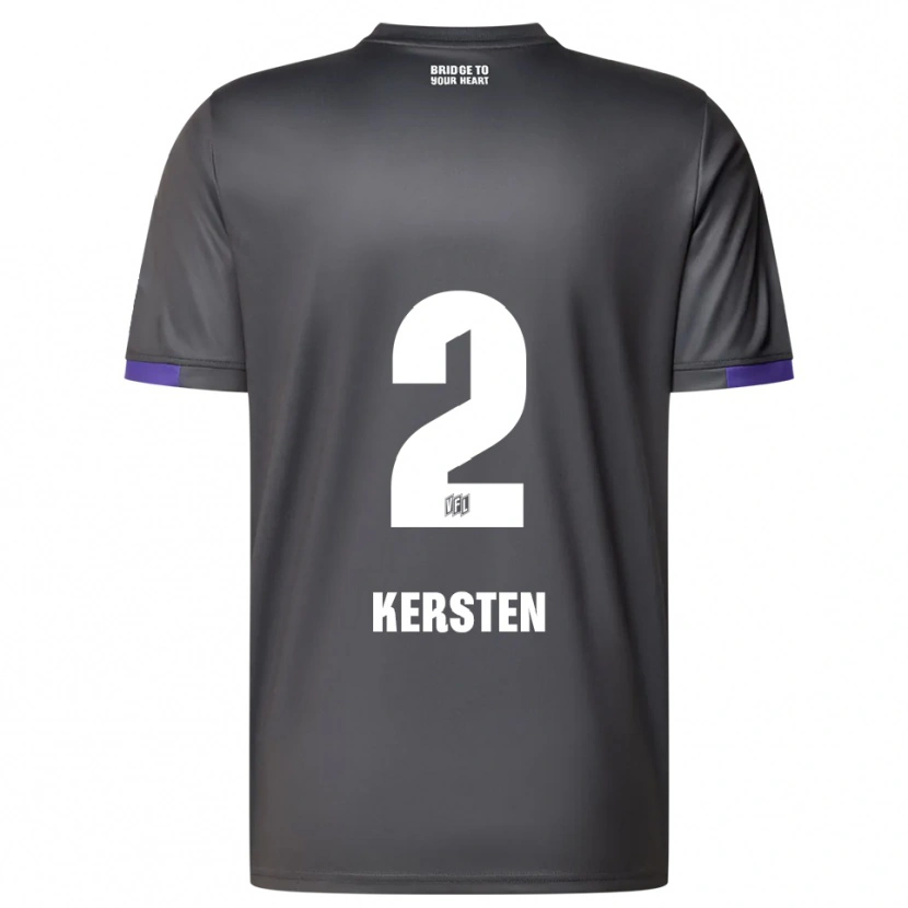 Danxen Men Phil Kersten #2 Gray Purple Away Jersey 2025/26 T-Shirt