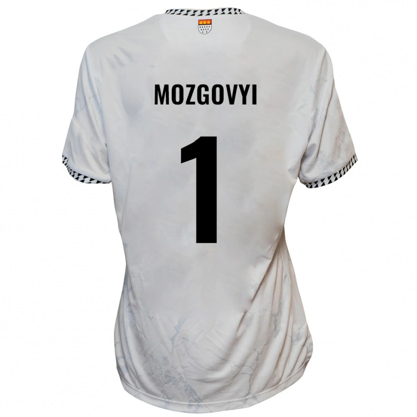 Danxen Men Arseniy Mozgovyi #1 White Black Away Jersey 2025/26 T-Shirt