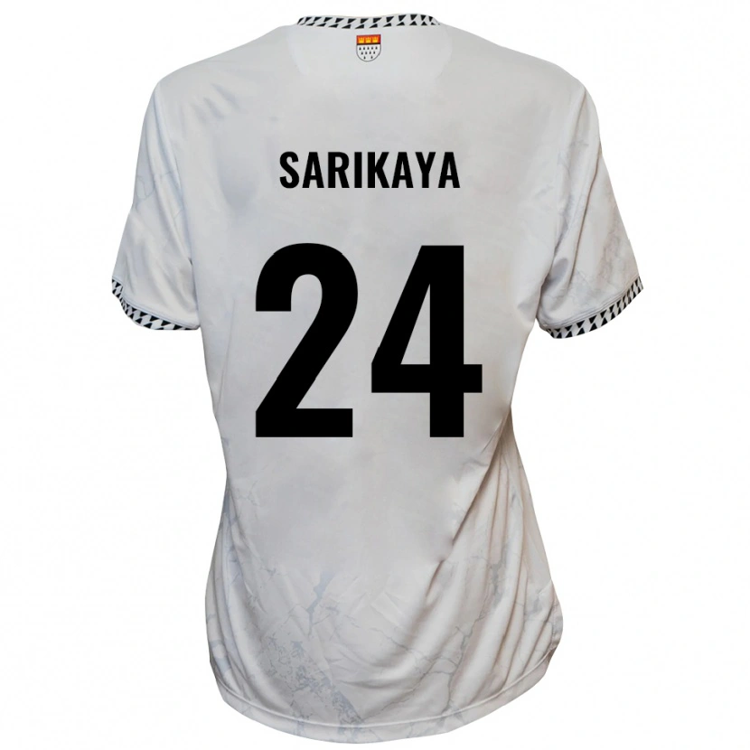 Danxen Men Ege Sarikaya #24 White Black Away Jersey 2025/26 T-Shirt