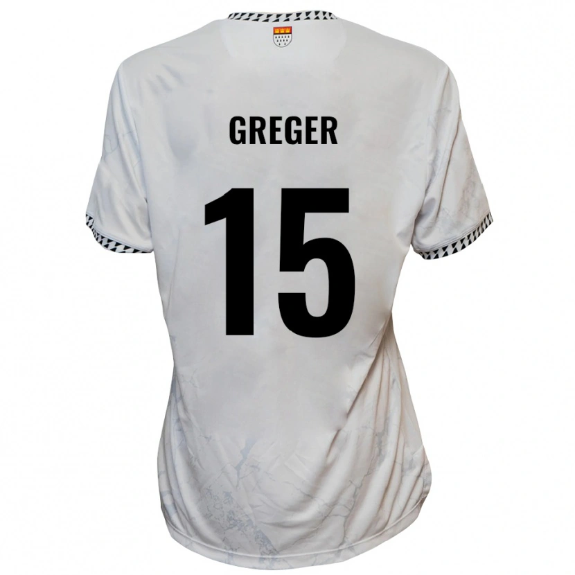 Danxen Men Christoph Greger #15 White Black Away Jersey 2025/26 T-Shirt
