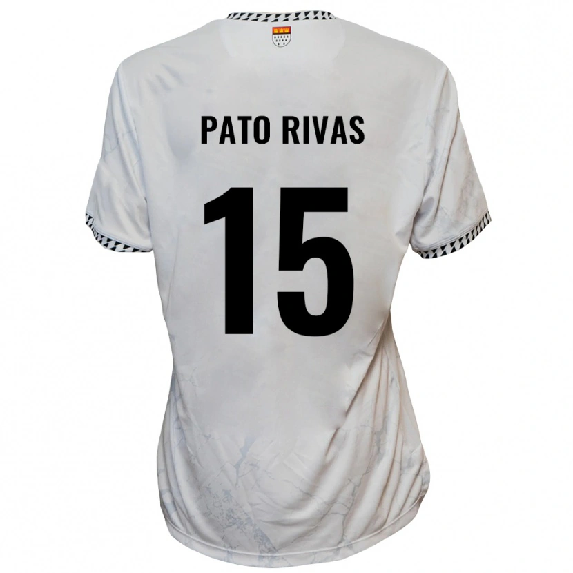 Danxen Men Enrique Pato Rivas #15 White Black Away Jersey 2025/26 T-Shirt