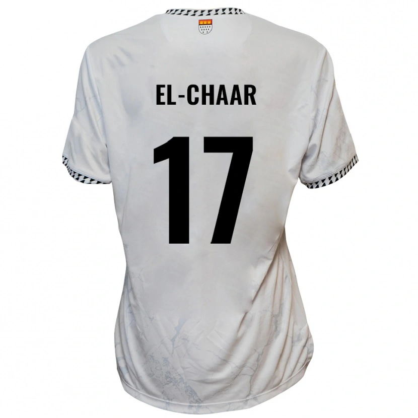 Danxen Men Aboubaker El-Chaar #17 White Black Away Jersey 2025/26 T-Shirt