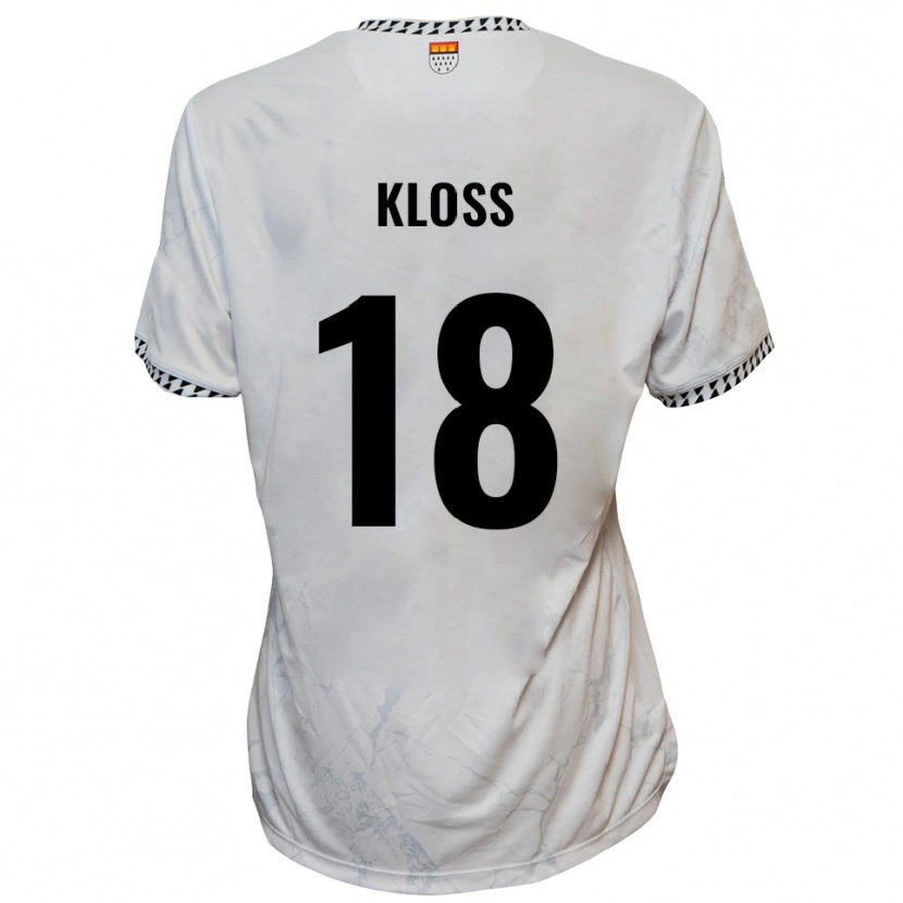 Danxen Men Tim Kloss #18 White Black Away Jersey 2025/26 T-Shirt