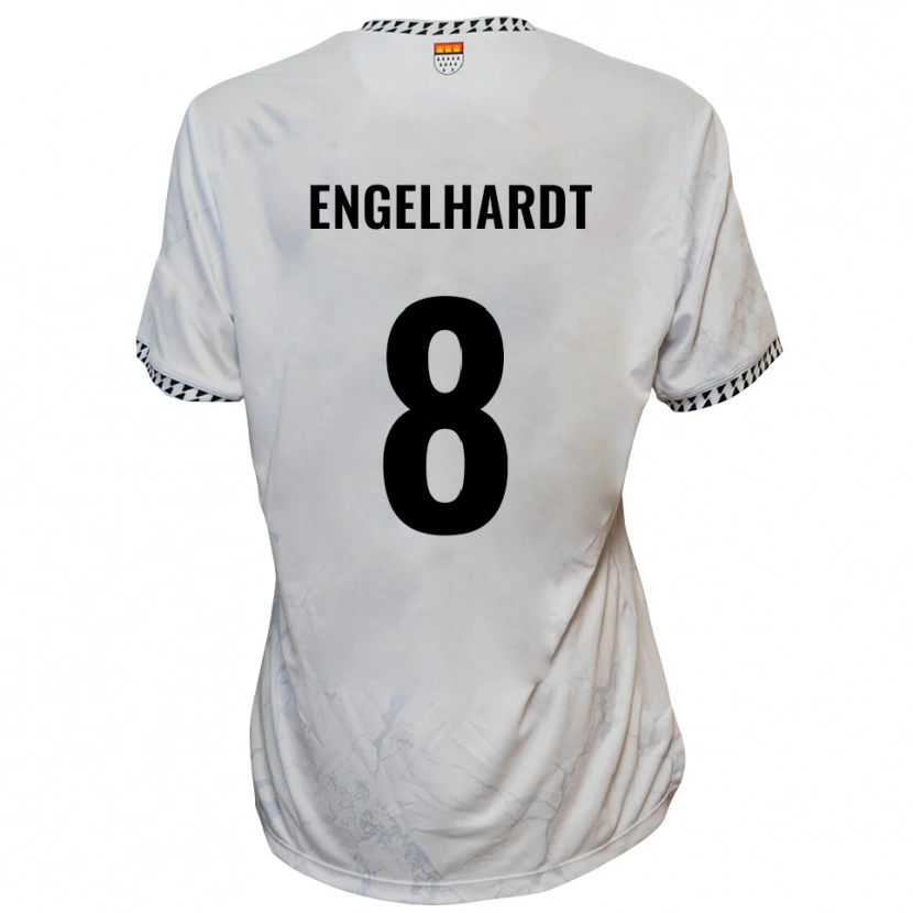 Danxen Men Florian Engelhardt #8 White Black Away Jersey 2025/26 T-Shirt