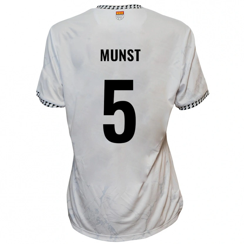 Danxen Men Leonhard Münst #5 White Black Away Jersey 2025/26 T-Shirt