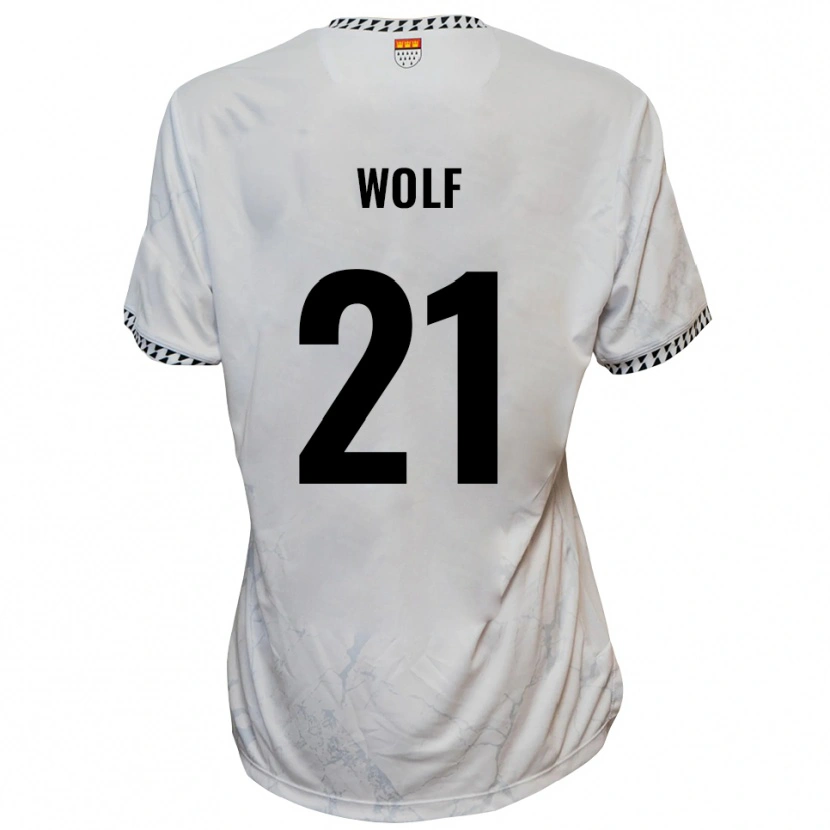 Danxen Men Lucas Wolf #21 White Black Away Jersey 2025/26 T-Shirt