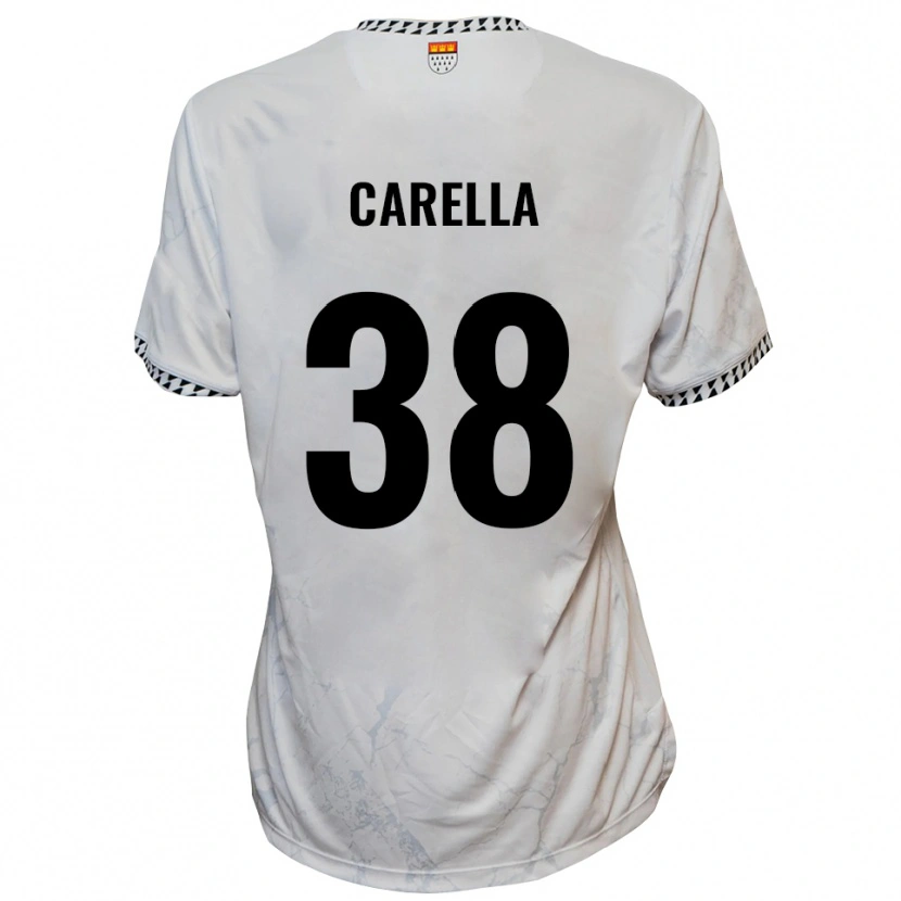 Danxen Men Samuele Carella #38 White Black Away Jersey 2025/26 T-Shirt