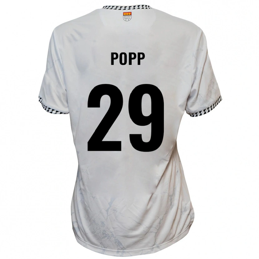 Danxen Men Leander Popp #29 White Black Away Jersey 2025/26 T-Shirt