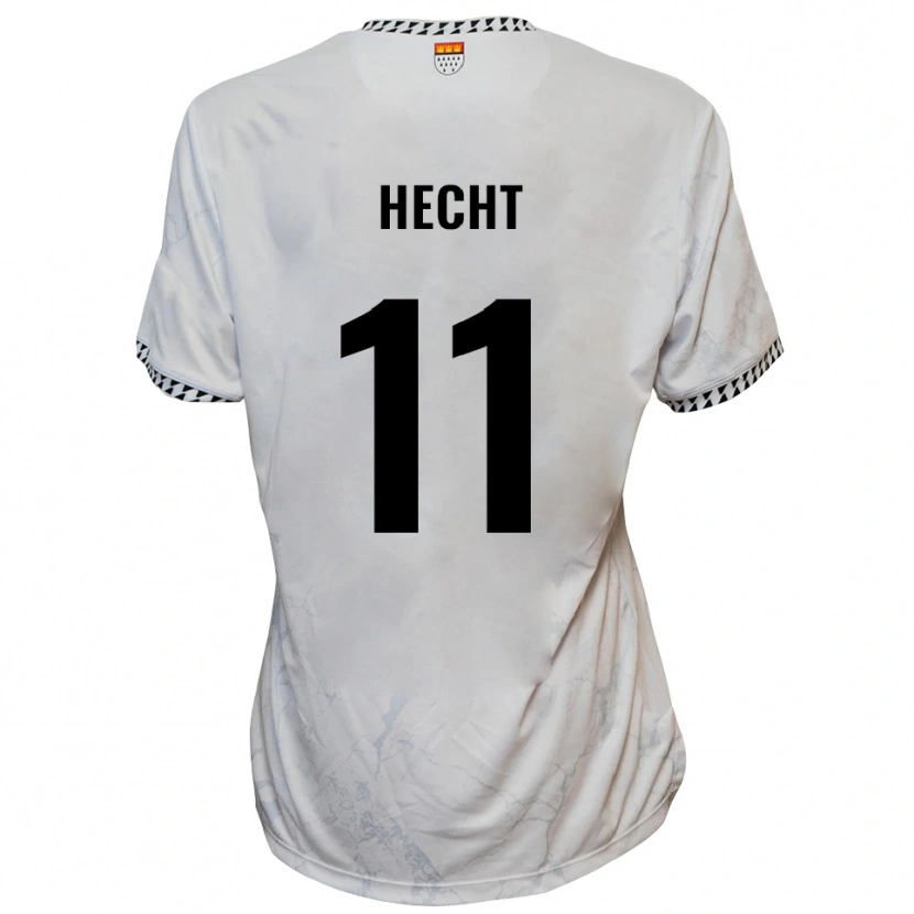Danxen Men Leon Hecht #11 White Black Away Jersey 2025/26 T-Shirt