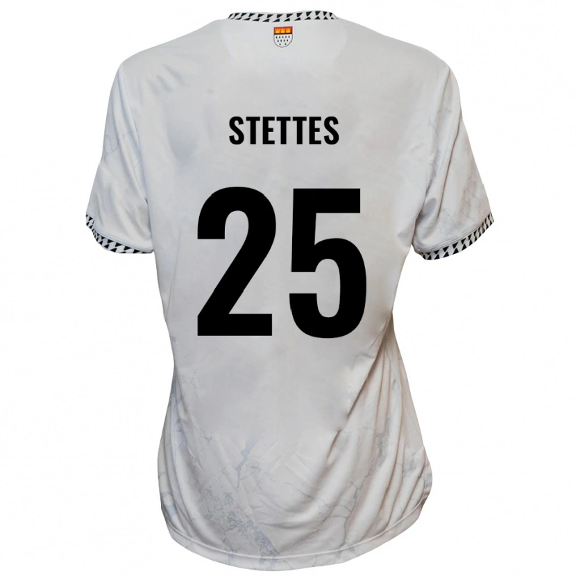 Danxen Men Severin Stettes #25 White Black Away Jersey 2025/26 T-Shirt