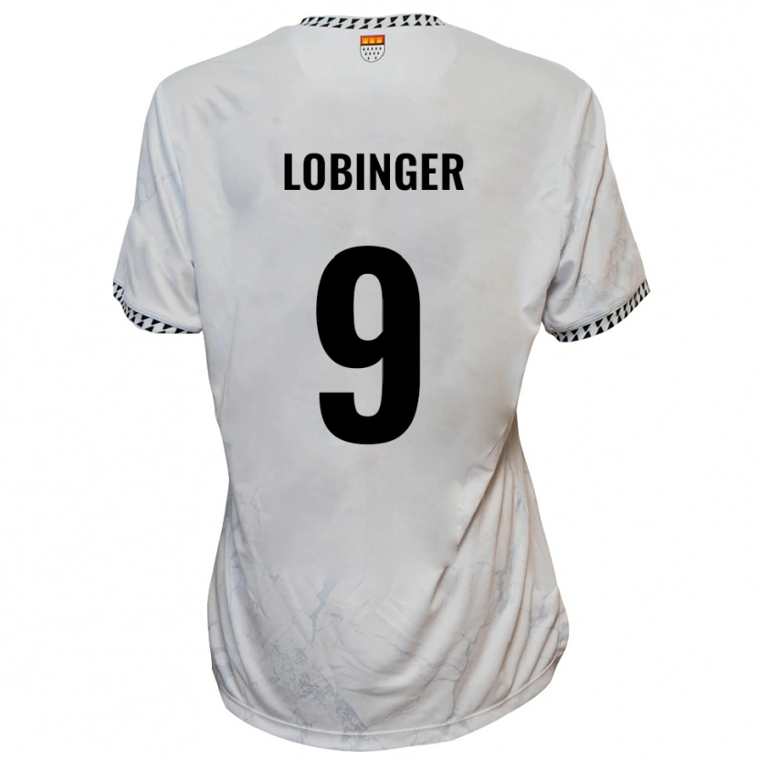 Danxen Men Lex-Tyger Lobinger #9 White Black Away Jersey 2025/26 T-Shirt