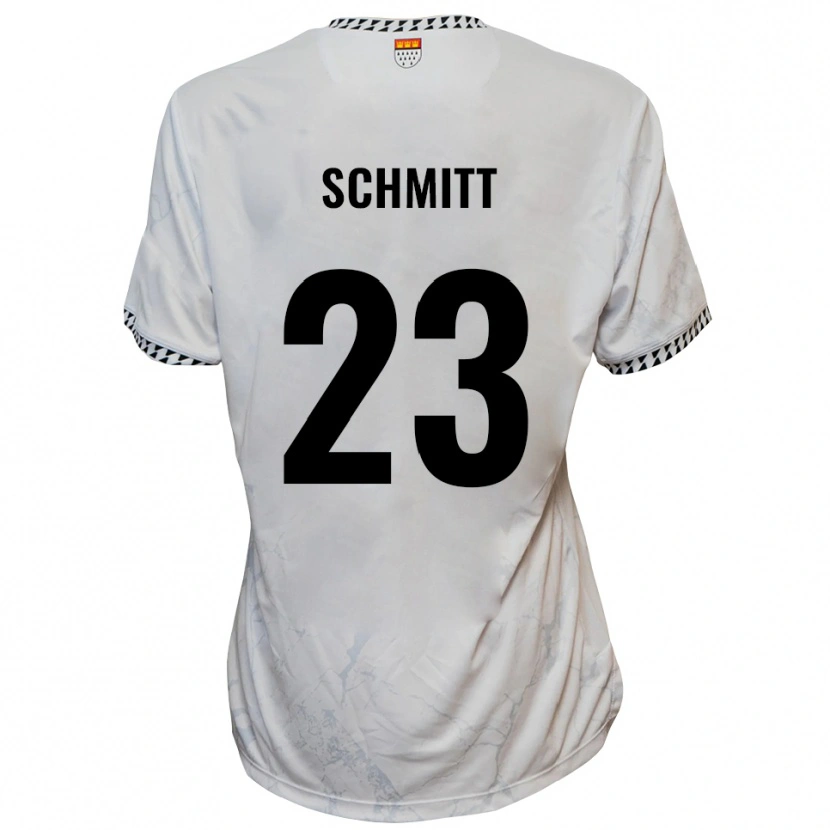 Danxen Men Bruno Schmitt #23 White Black Away Jersey 2025/26 T-Shirt