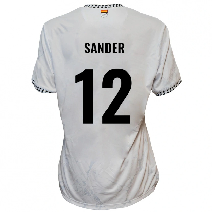 Danxen Men Anton Sander #12 White Black Away Jersey 2025/26 T-Shirt