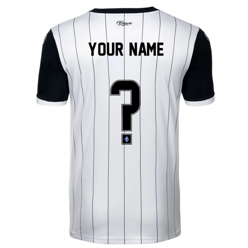 Danxen Men Your Name #0 White Black Away Jersey 2025/26 T-Shirt