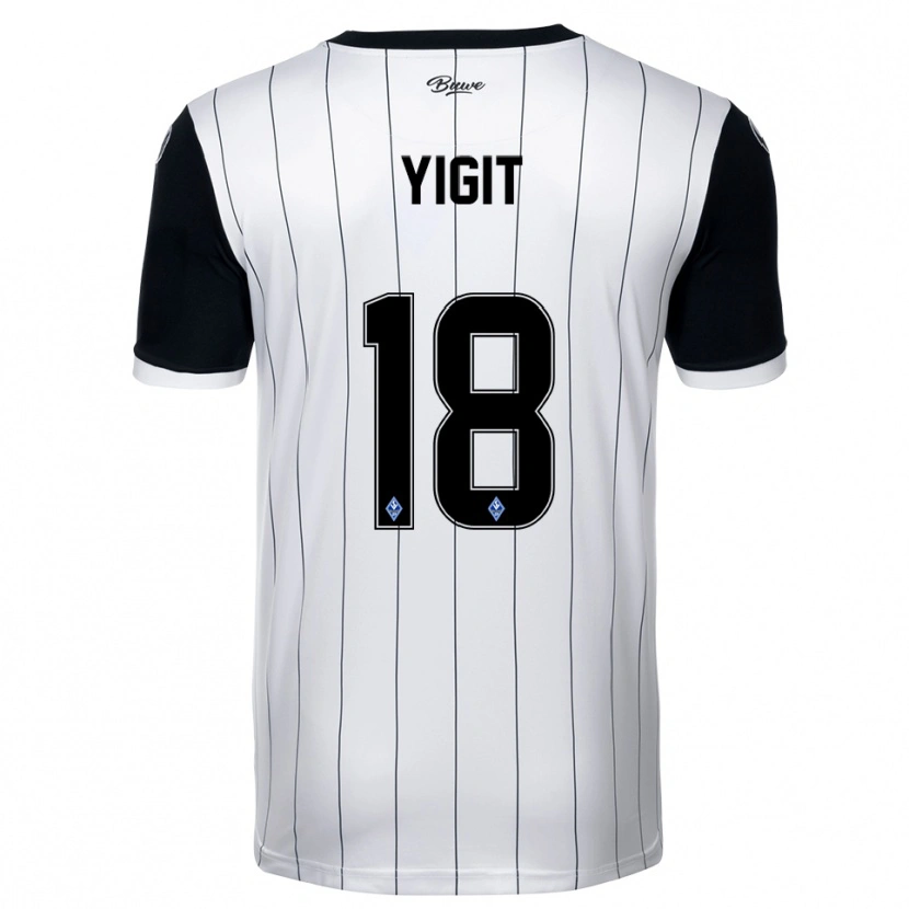 Danxen Men Seyhan Yigit #18 White Black Away Jersey 2025/26 T-Shirt