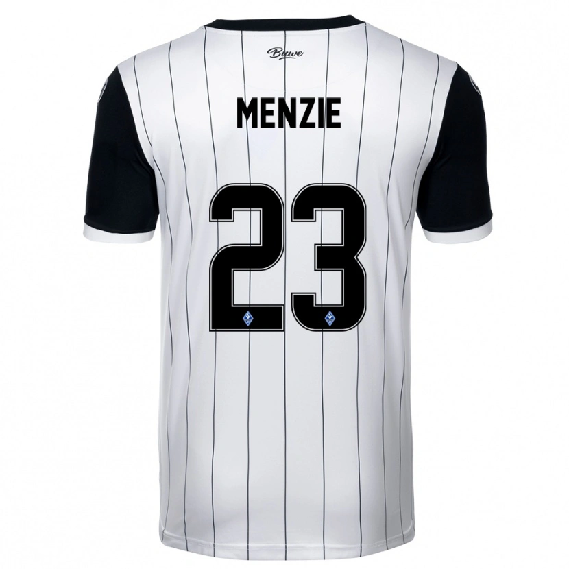 Danxen Men Aamir Menzie #23 White Black Away Jersey 2025/26 T-Shirt