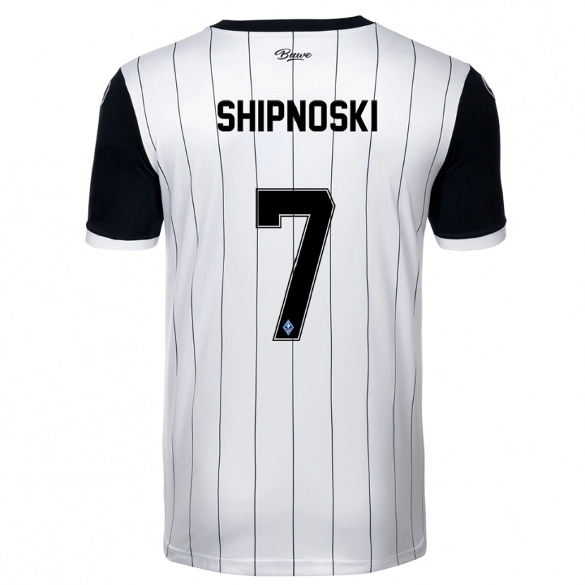 Danxen Men Nicklas Shipnoski #7 White Black Away Jersey 2025/26 T-Shirt