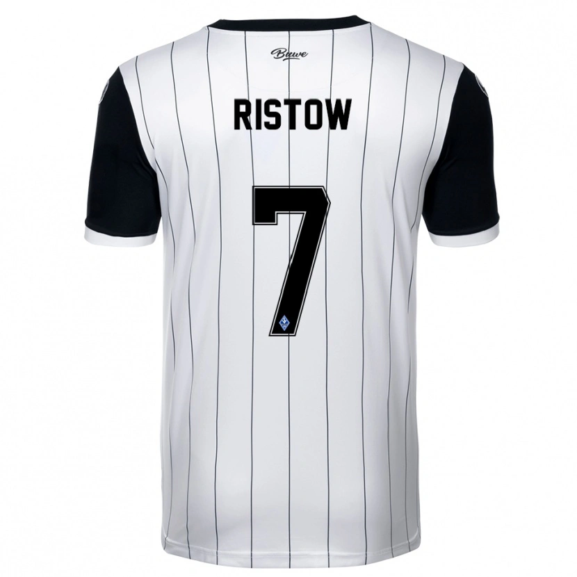 Danxen Men Daniel Ristow #7 White Black Away Jersey 2025/26 T-Shirt